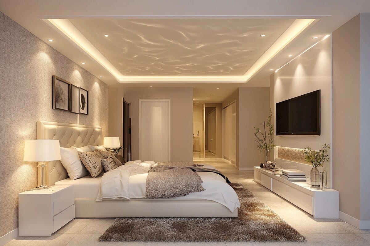 Gypsum false ceiling by Sajavat Ceilings