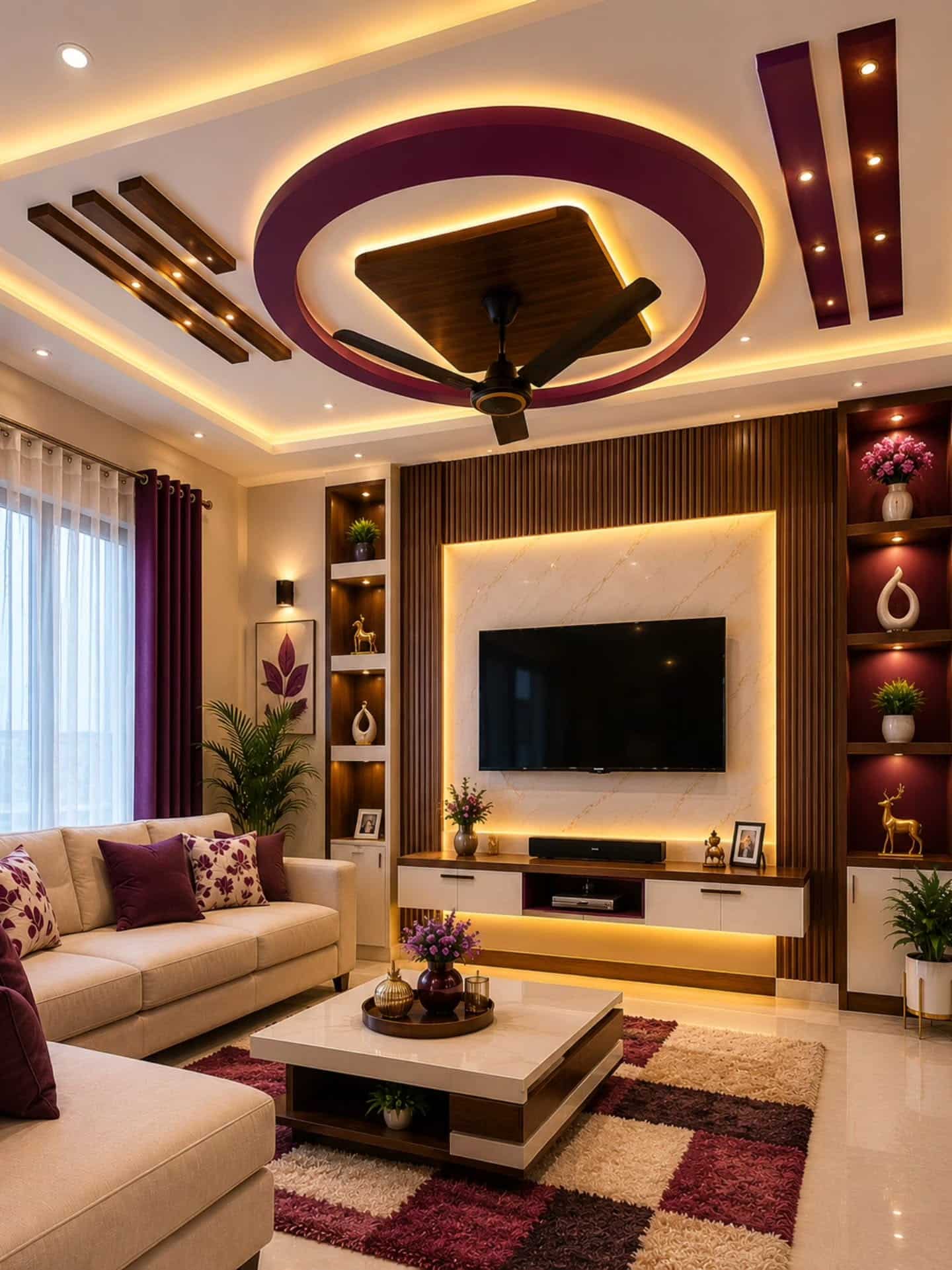 Premium false ceiling by Sajavat Ceilings